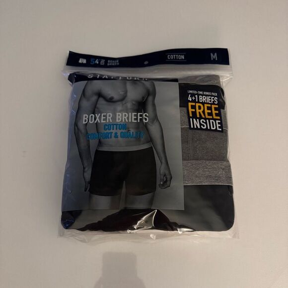 Stafford Boxer Briefs Mens Medium 5 Pack - Picture 1 of 2